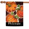 Painted Pumpkin Welcome Decorative Fall Double Sided Flag